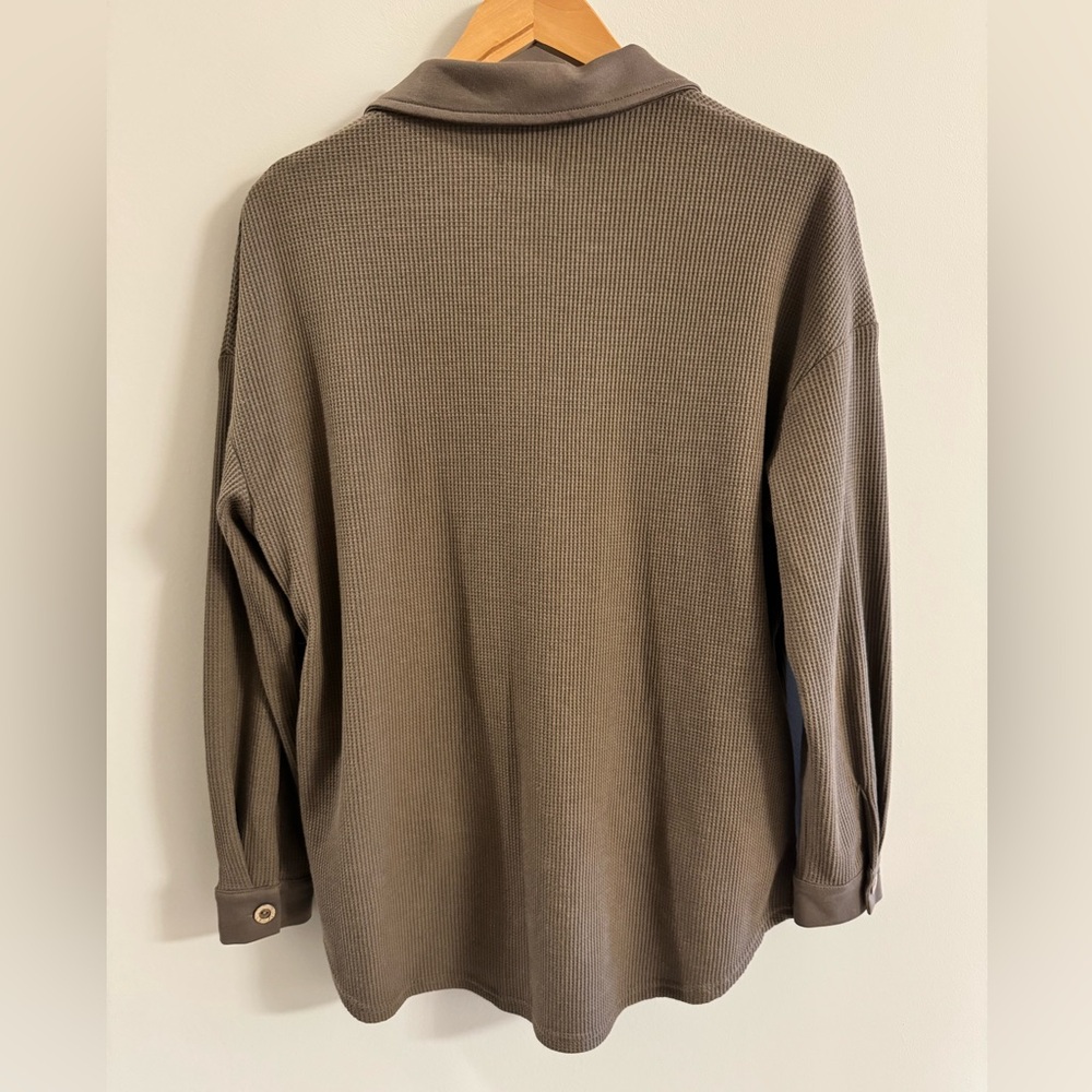 Waffle Knit Shacket - Picture 3 of 3